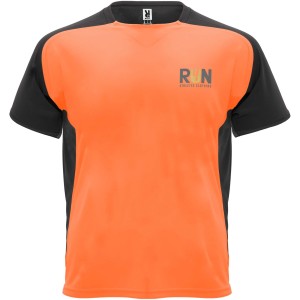 Bugatti rvid ujj uniszex sportpl, fluor orange, solid black (T-shirt, pl, kevertszlas, mszlas)